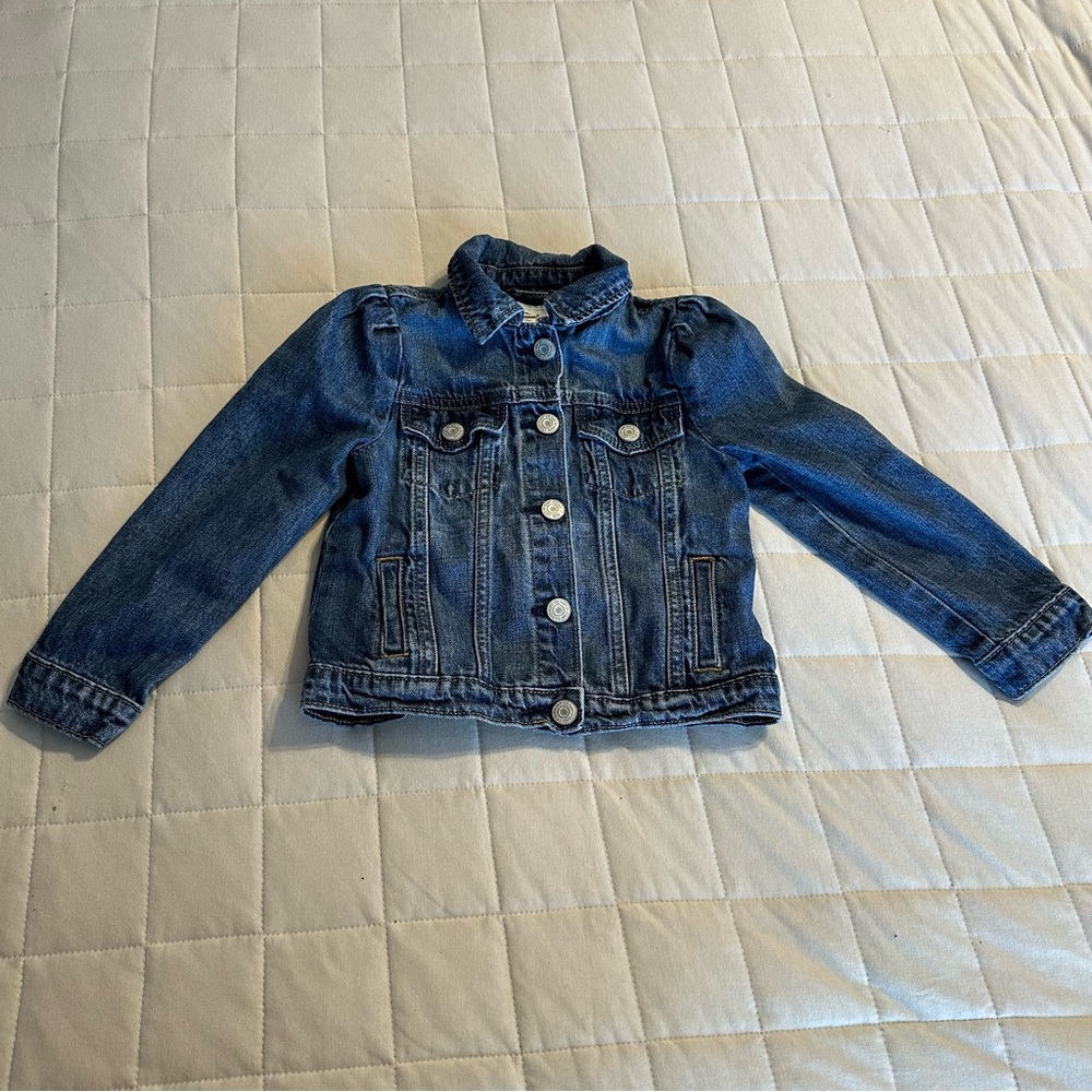 Kids Blue Denim Jacket with Minnie Mouse